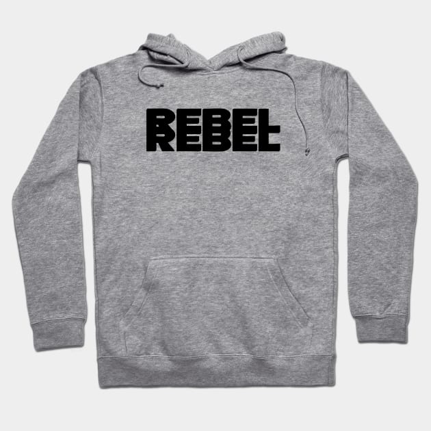 Rebel Rebel, black Hoodie by Perezzzoso